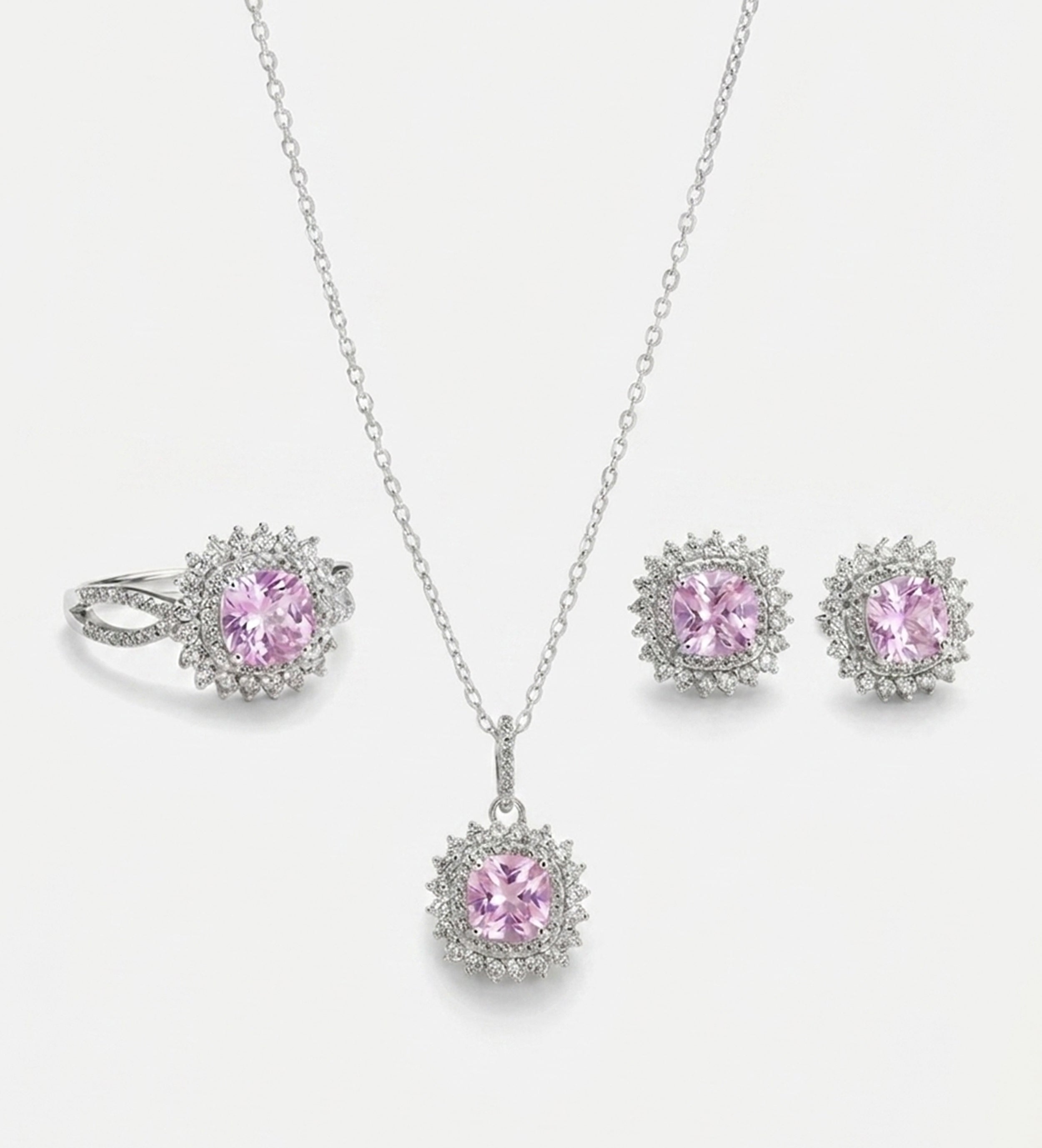 La Rosélle Crown Full Set in Silver - 3 Items - Ash & Harry