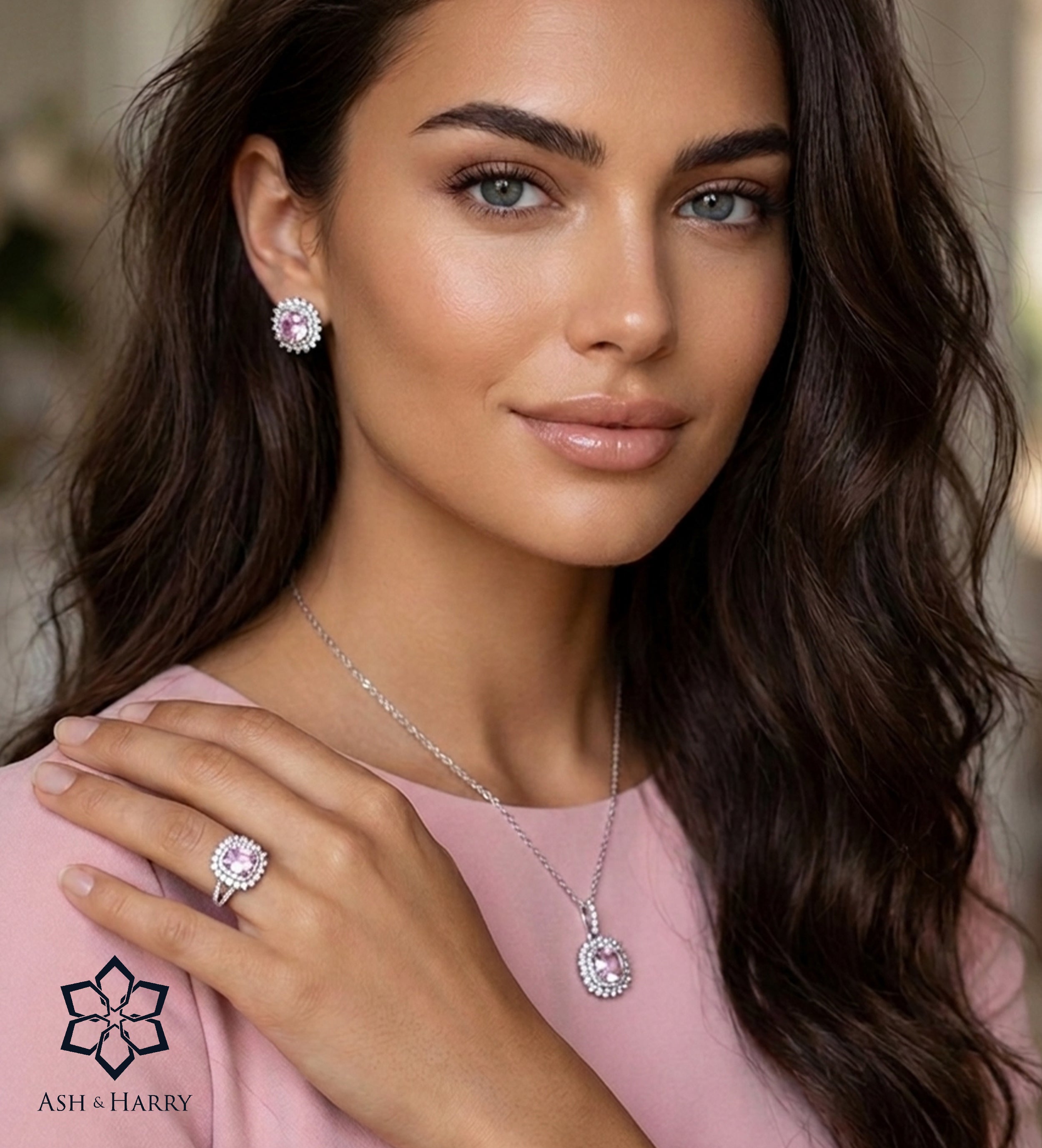 La Rosélle Crown Full Set in Silver - 3 Items - Ash & Harry