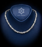 Laleh White Luxury Bridal Full Set with High Quality Simulated Stones Rhodium Plated - Ash & Harry