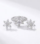 Lotus Cluster Full Set in Silver - 2 Items - Ash & Harry