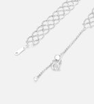 Lucia Italian Lattice Chain Bracelet in Rhodium Plating on 925 Silver - Ash & Harry
