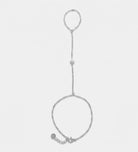 Lumi Dot Hand Chain in Silver With High Quality Simulated Diamonds - Ash & Harry