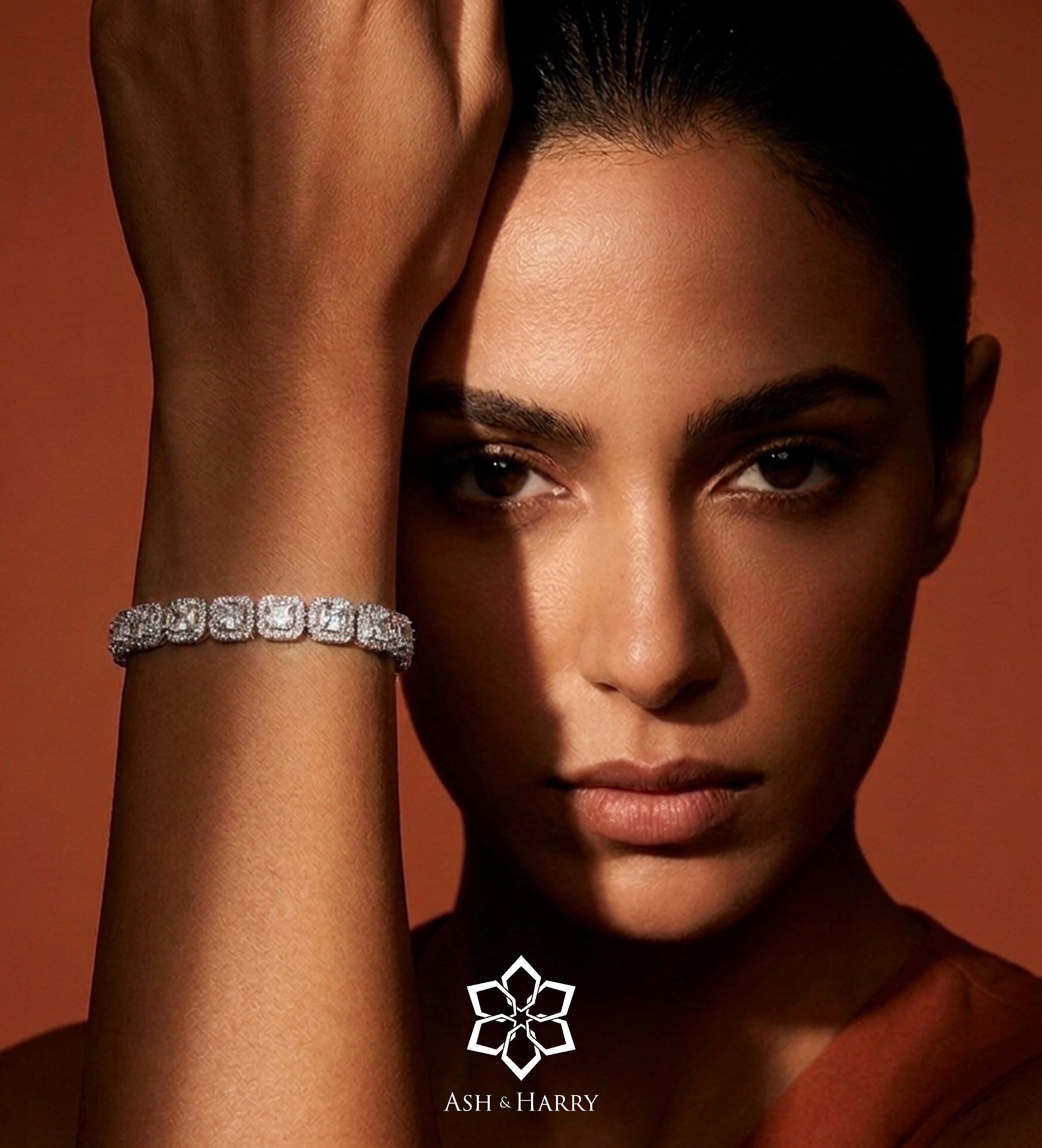 Lumi Pixel Tennis Bracelet With High Quality Simulated Diamonds - Ash & Harry