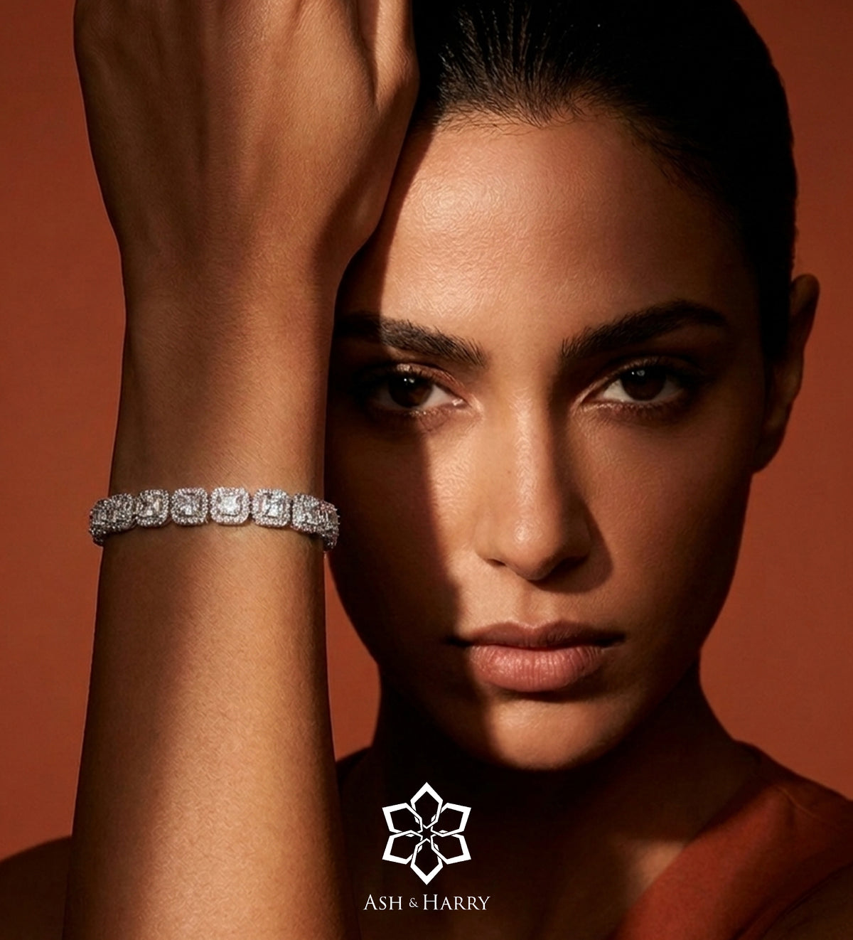 Lumi Pixel Tennis Bracelet With High Quality Simulated Diamonds - Ash & Harry