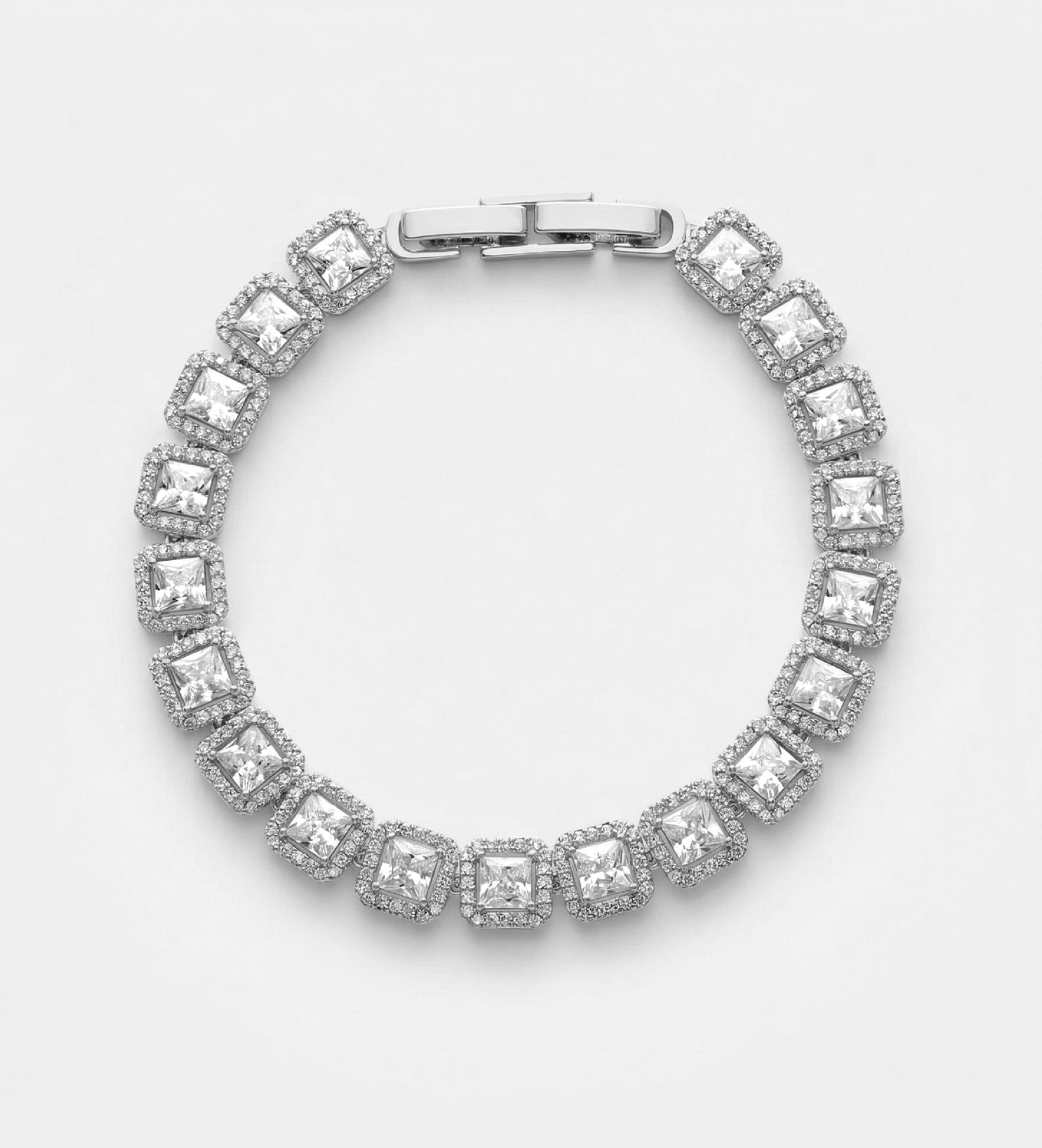 Lumi Pixel Tennis Bracelet With High Quality Simulated Diamonds - Ash & Harry