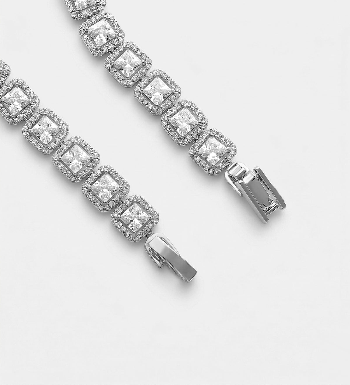 Lumi Pixel Tennis Bracelet With High Quality Simulated Diamonds - Ash & Harry