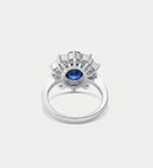 Majestic Sapphire Ring in 925 Silver High Quality Simulated Diamonds and Sapphire Stone - Ash & Harry