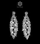 Tuscany Royal White Bridal Full Set with Hand - Set Simulated Diamonds, Rhodium Plated - Ash & Harry