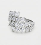 Marquise Bloom Ring In 925 Silver High Quality Simulated Diamonds - Ash & Harry