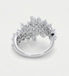 Marquise Bloom Ring In 925 Silver High Quality Simulated Diamonds - Ash & Harry