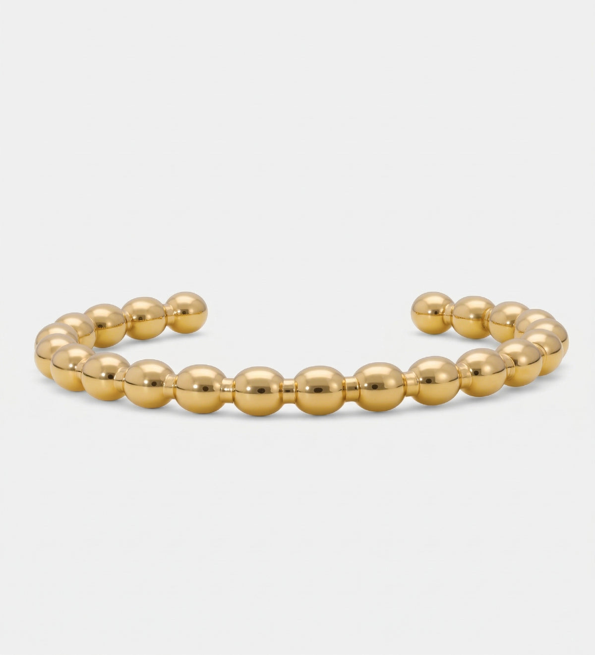 Modern Beaded Gold Cuff - Ash & Harry