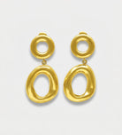 Molten Halo Drop Earrings in Gold - Ash & Harry