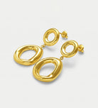 Molten Halo Drop Earrings in Gold - Ash & Harry