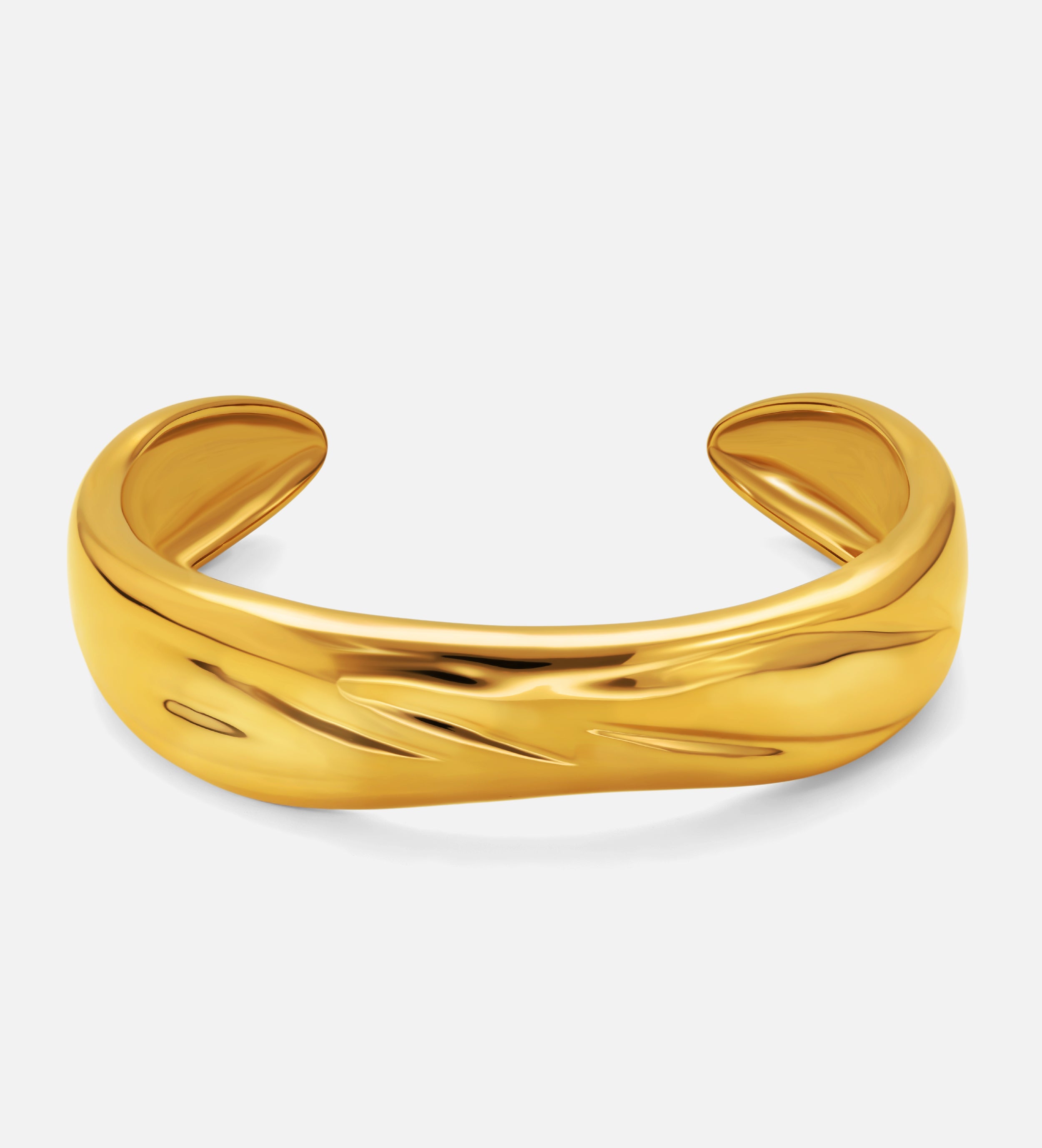 Molten Wave Gold Cuff - Ash & Harry