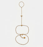 Najma Hand Chain in Gold With High Quality Simulated Diamonds - Ash & Harry