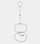 Najma Hand Chain in Silver With High Quality Simulated Diamonds - Ash & Harry