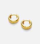 Bold Huggie Hoops in 18k Gold Plating on 925 Silver - Ash & Harry