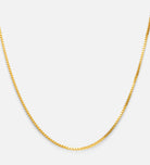 Box Chain Necklace in 18k Gold Plating on 925 Silver - Ash & Harry