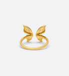 Butterfly Open Ring in 18k Gold Plating on 925 Silver - Ash & Harry