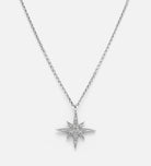 Celeste Starburst Necklace in Rhodium Plating on 925 Silver - Ash & Harry
