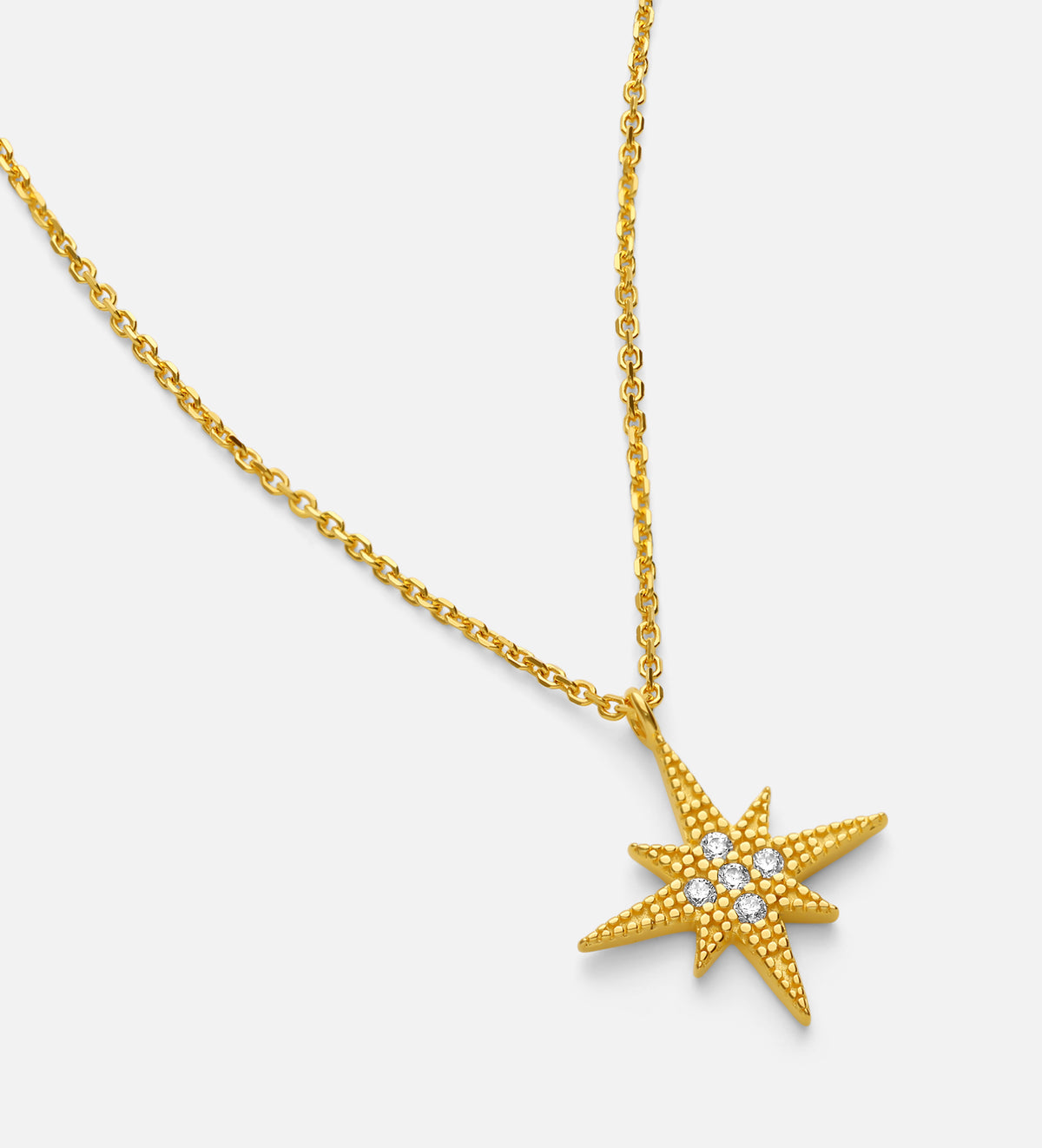 Celeste Starburst Necklace in 18k Gold Plating on 925 Silver - Ash & Harry