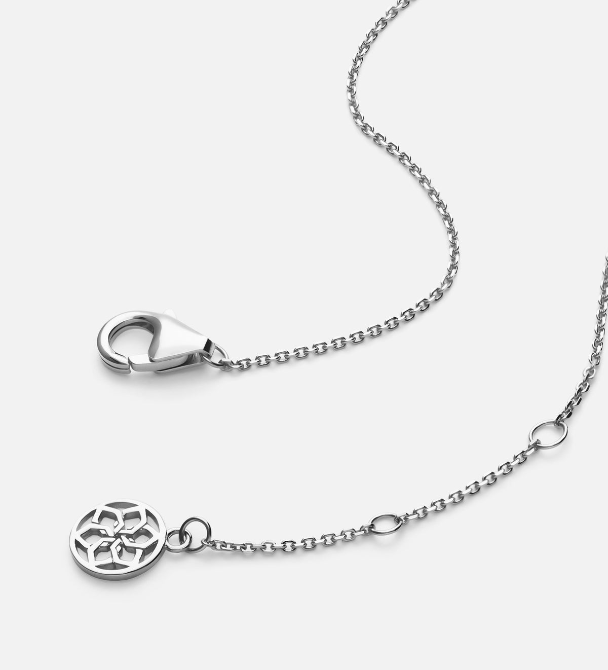 Celeste Starburst Necklace in Rhodium Plating on 925 Silver - Ash & Harry