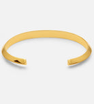Classic Ridged Cuff Bracelet in 18k Gold Plating on 925 Silver - Ash & Harry