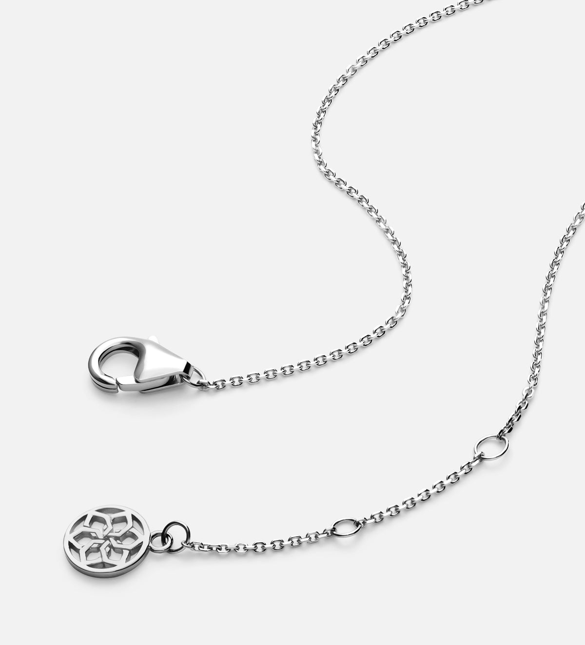 Lucky Clover Necklace in Rhodium Plating on 925 Silver - Ash & Harry