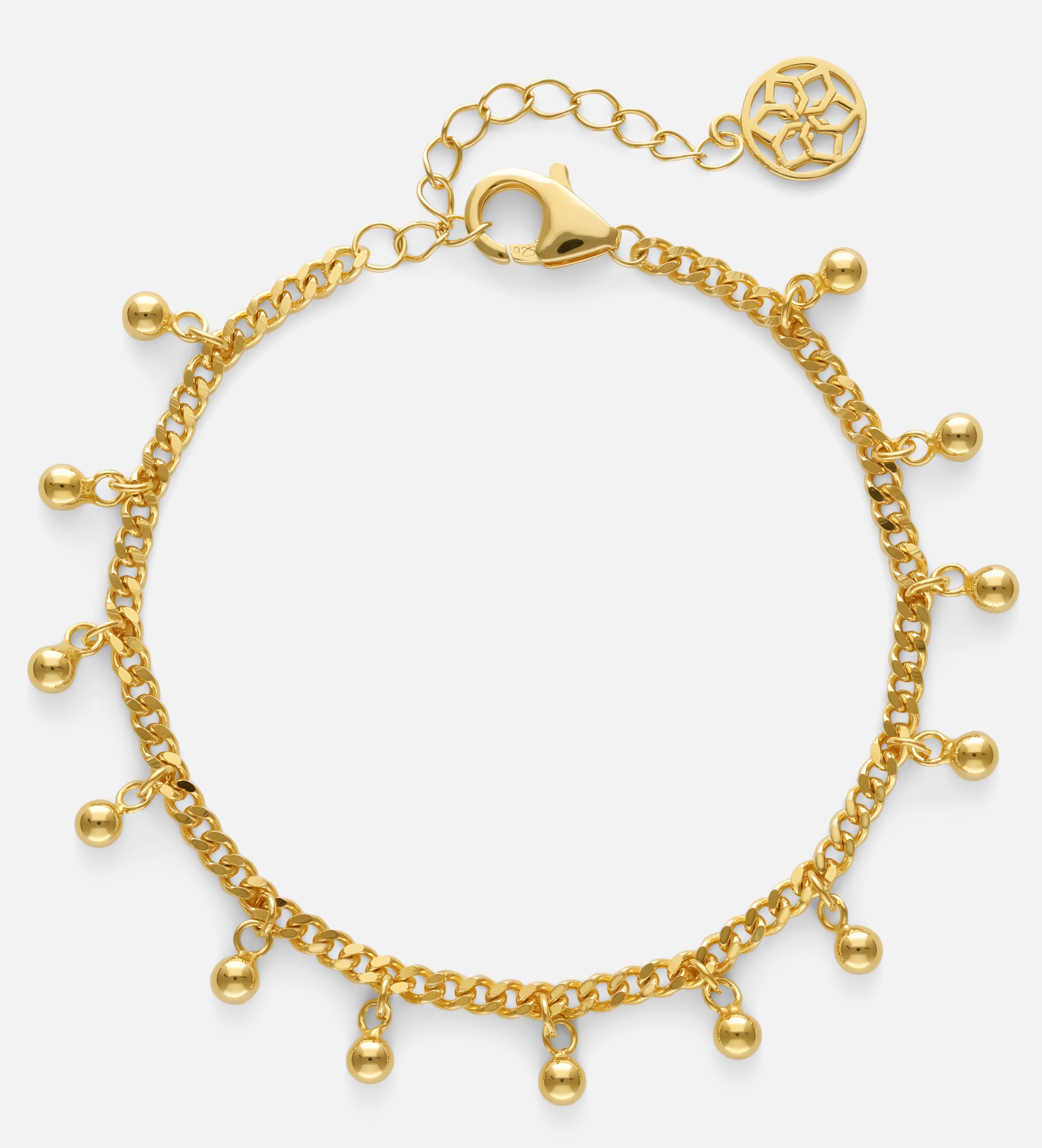 Dangling Dotted Bracelet in 18k Gold Plating on 925 Silver - Ash & Harry
