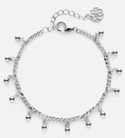 Dangling Dotted Bracelet in Rhodium Plating on 925 Silver - Ash & Harry