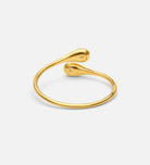 Dew Drops Open Ring in 18k Gold Plating on 925 Silver - Ash & Harry