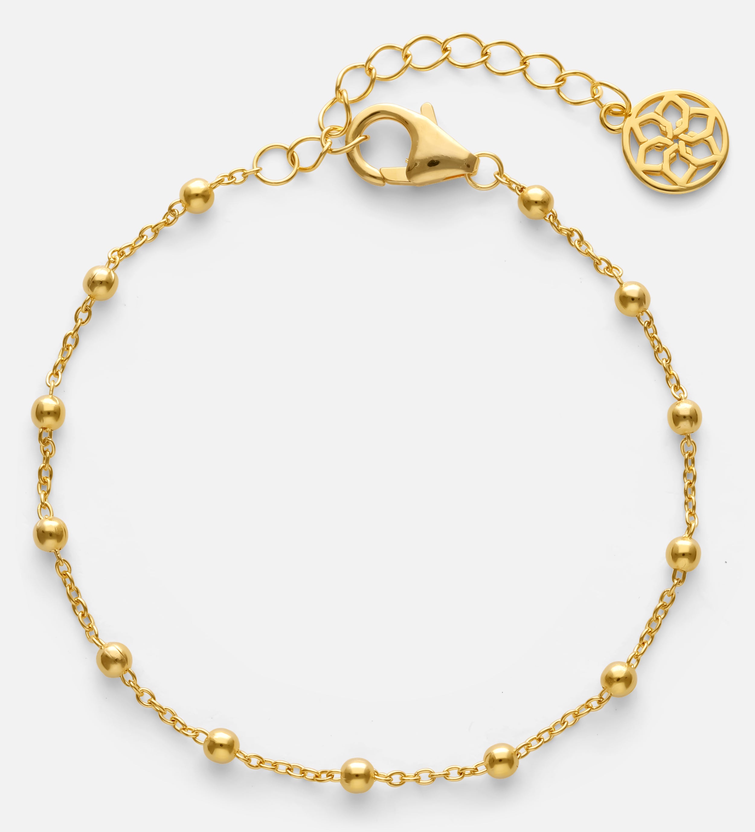Dotted Chain Bracelet in 18k Gold Plating on 925 Silver - Ash & Harry