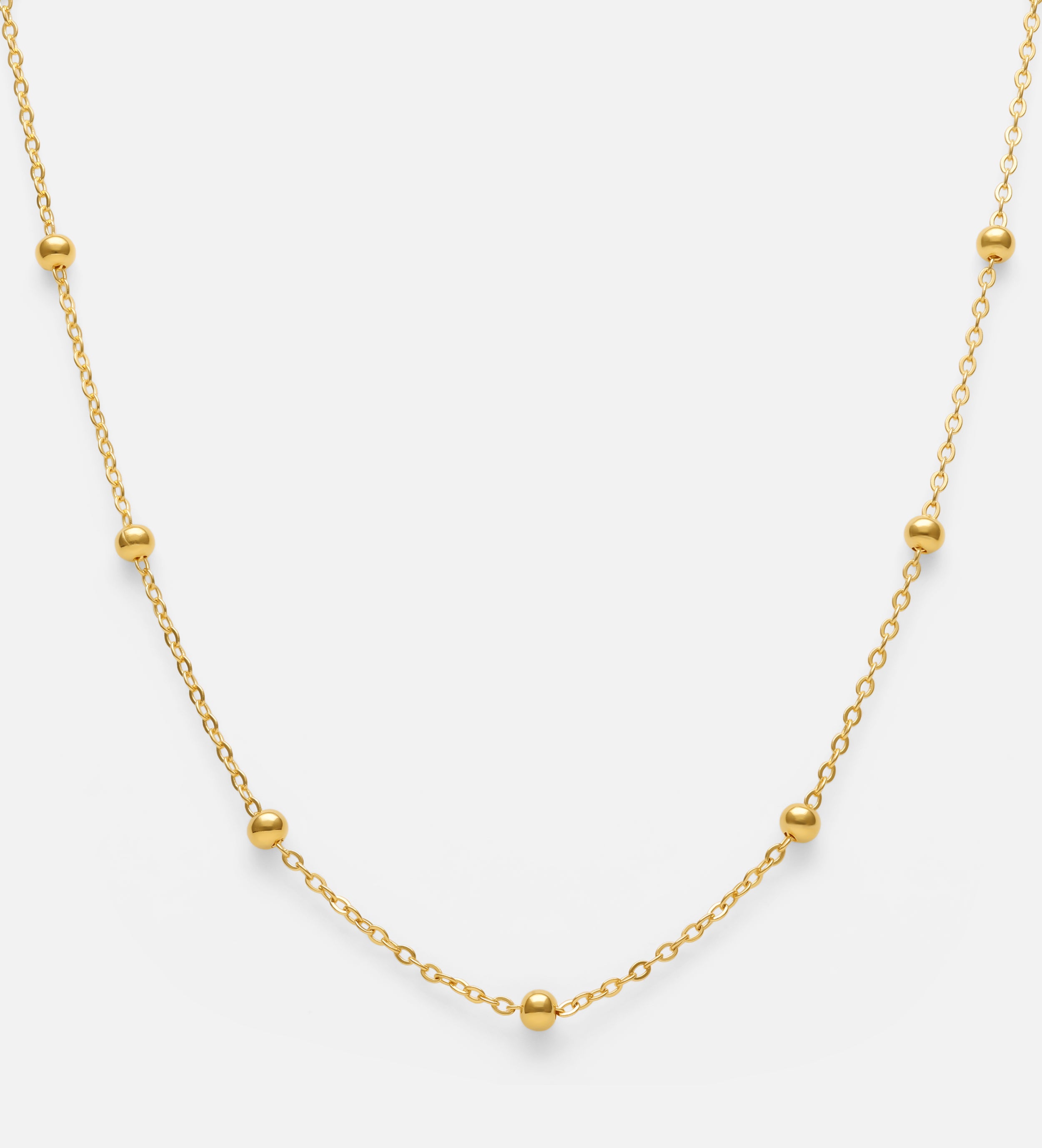 Dotted Chain Necklace in 18k Gold Plating on 925 Silver - Ash & Harry