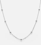 Dotted Chain Necklace in Rhodium Plating on 925 Silver - Ash & Harry