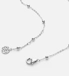 Dotted Chain Necklace in Rhodium Plating on 925 Silver - Ash & Harry