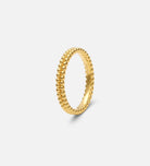Double Beaded Stacker Ring in 18k Gold Plating on 925 Silver - Ash & Harry