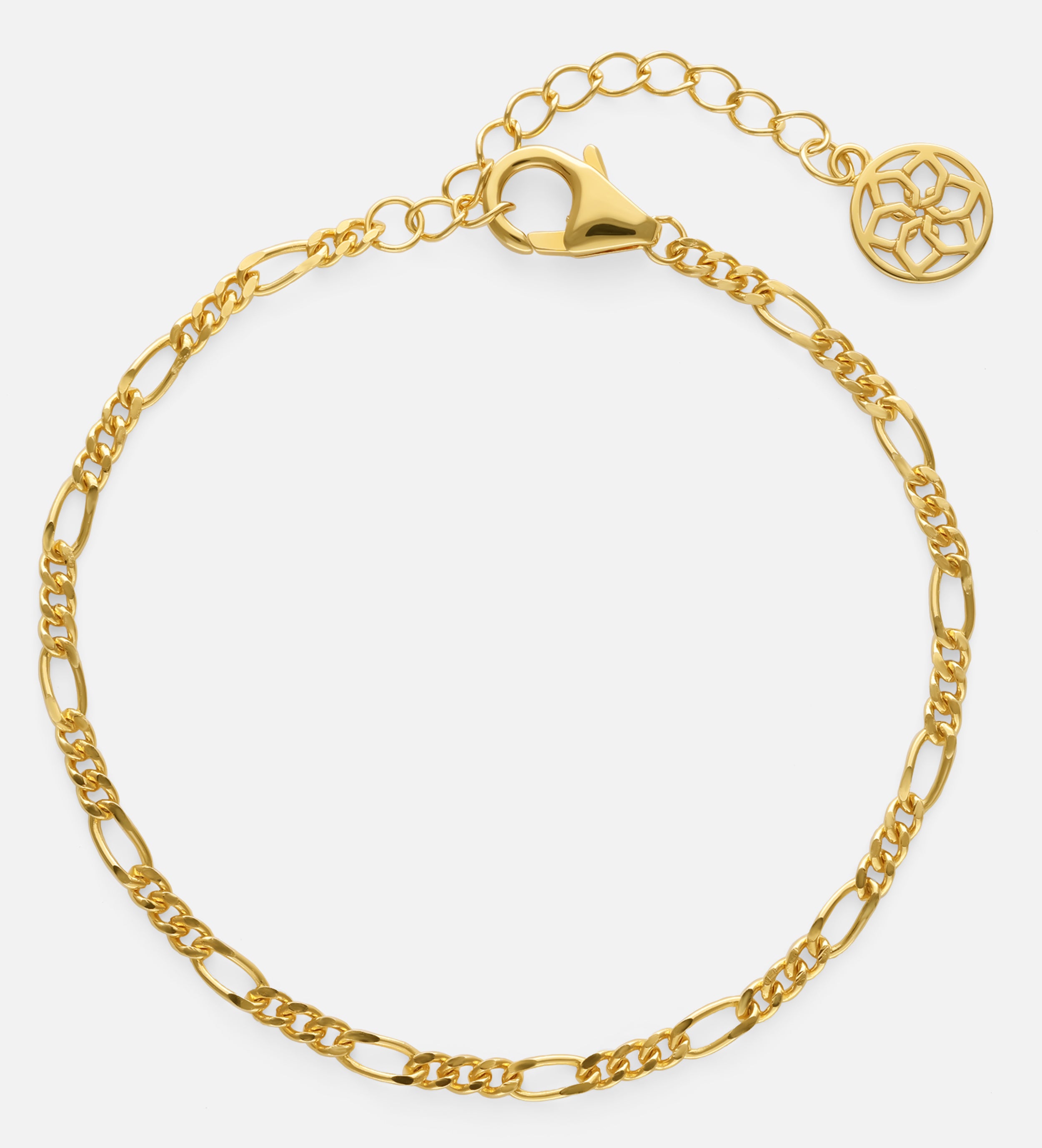 Figaro Bracelet in 18k Gold Plating on 925 Silver - Ash & Harry