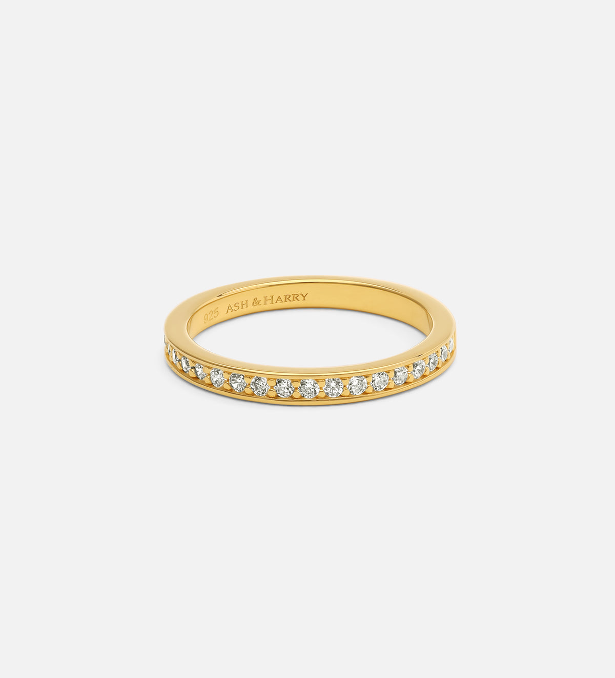 Half Infinity Band in 18k Gold Plating on 925 Silver - Ash & Harry