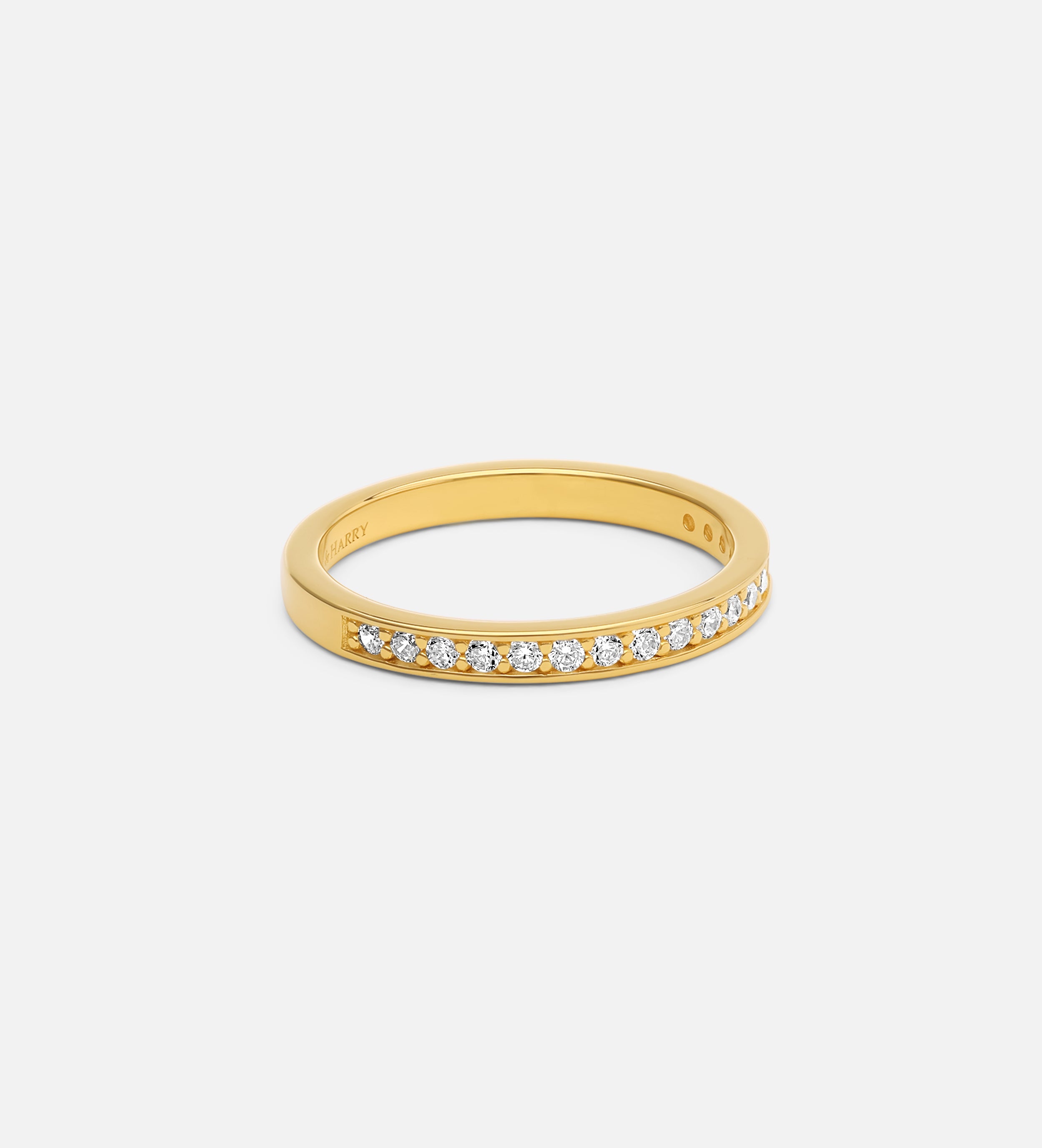Half Infinity Band in 18k Gold Plating on 925 Silver - Ash & Harry