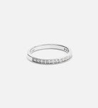 Half Infinity Band in Rhodium Plating on 925 Silver - Ash & Harry