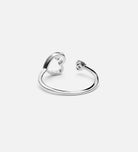 Heart to Heart Ring in Rhodium Plating on 925 Silver - Ash & Harry