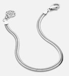 Herringbone Bracelet in Rhodium Plating on 925 Silver - Ash & Harry