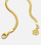 Herringbone Bracelet in 18k Gold Plating on 925 Silver - Ash & Harry