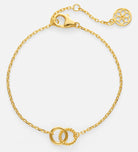 Interlocked Rings Bracelet in 18k Gold Plating on 925 Silver - Ash & Harry