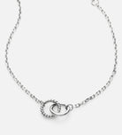Interlocked Rings Bracelet in Rhodium Plating on 925 Silver - Ash & Harry