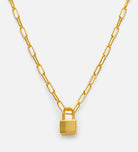 Lock Necklace in 18k Gold Plating on 925 Silver - Ash & Harry