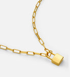 Lock Necklace in 18k Gold Plating on 925 Silver - Ash & Harry