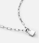 Lock Necklace in Rhodium Plating on 925 Silver - Ash & Harry