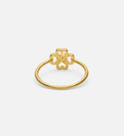 Lucky Clover Ring in 18k Gold Plating on 925 Silver - Ash & Harry