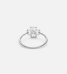 Lucky Clover Ring in Rhodium Plating on 925 Silver - Ash & Harry